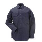 5.11 Tactical Professional Mens Long Sleeve Shirt with Pockets,  blue Medium