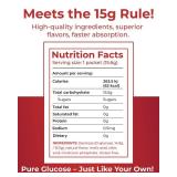 Elovate 15 Fast Acting Glucose Packets - Quick Dissolving, Gluten-Free 15g of Glucose Powder Packets for Sugar & Energy Dips - Oral Dextrose Powder for Kids & Adults, Hypoglycemia (12 x Black Cherry) 