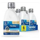 Similac 360 Total Care Infant Formula, Has 5 HMO Prebiotics, Our Closest Prebiotic Blend to Breast Milk, Non-GMO, Baby Formula, Ready to Feed, 32-fl-oz Bottle, Pack of 6
