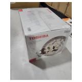 Toshiba Mini Rice Cooker, 3 Cups Uncooked Small Rice Cooker, Steamer & Warmer, With Fuzzy Logic And One-Touch Cooking, 24 Hour Delay Timer And Auto Keep Warm Feature, White