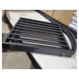 Malier Metal Freestanding Dog Gates with Door, 32