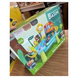 BLUE! 2026 Upgraded Toddler Sand Water Table Toy with Electric Pump