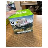 Dinosaur RC Car, 360 Rotating Stunt Toy with Spray, Light & Sound