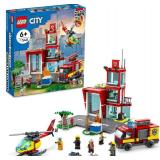 $83 LEGO City Fire Station 60320: Garage, Helicopter & Fire Engine