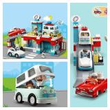 $100 LEGO DUPLO Parking Garage & Car Wash Set 10948, Toddler Toy