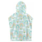 Baby Bath Towel Hooded Rainbow Clouds Highly Absorbent