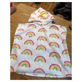 Baby Bath Towel Hooded Rainbow Clouds Highly Absorbent