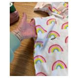 Baby Bath Towel Hooded Rainbow Clouds Highly Absorbent
