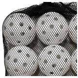Pickleball Balls Set of 12, Indoor & Outdoor, 2.91" with 40 holes