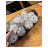 Pickleball Balls Set of 12, Indoor & Outdoor, 2.91" with 40 holes