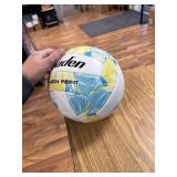 Baden Matchpoint Floral Volleyball - Turquoise/Yellow