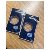 2 pack! YETI Rambler 20oz Clear BPA Free Tumbler Lid and Straw