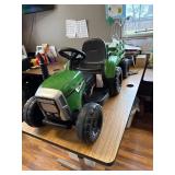 $180 Ride on Tractor with Trailer, 12V Electric Vehicle, Wireless, USB