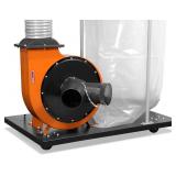 $392 WEN DC1300 5-Micron Dust Collector, 50-Gal Bag, Mobile Base