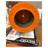 1-Layer Pleated Filter 5 Gallon+ RIDGID Vac (2-Pack) plus one which is a different Size. 3 total filters.