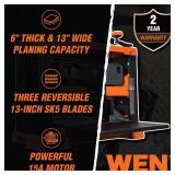 $370 13 in. 15 Amp 3-Blade Benchtop Thickness Planer