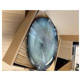 $60 Dinnerware Sets(12Pcs) Reactive Glaze Plates and Bowls, Microwave