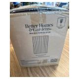 Better Homes & Gardens Blue Ribbed Hurricane Candle Holder, 8"