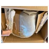 $150 VFF Dining Chairs Set of 4, Metal Legs, PU Leather Cushions