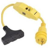 $88 Marinco Pigtail Adapter, 30A Male To 15A Female With GFCI