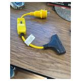 $88 Marinco Pigtail Adapter, 30A Male To 15A Female With GFCI