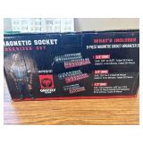 Magnetic Socket Holder- 6pc SAE & Metric Set | 1/4 3/8 1/2 Drives. Sockets sold separately