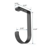 Accessory Hook for Overhead Garage Storage Rack in Black