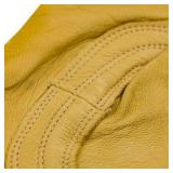 Plainsman Premium Cabretta Yellow Leather Gloves 2 Pairs (Medium)