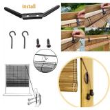 $70 Bamboo Roller Roman Shades, Light Filtering, 48"W x 63"H