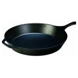 $50 Lodge 15-Inch Cast Iron Pre-Seasoned Skillet with Teardrop Handle