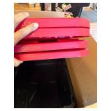 $65 Hyper Tough 27-Gallon Stackable Snap Lid Storage Bin, Black/Red