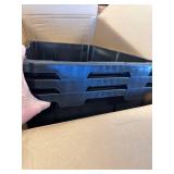 $65 Hyper Tough 27-Gallon Stackable Snap Lid Storage Bin, Black/Red