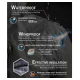 $66 SPOSULEI Ski Jacket with Hood, Waterproof Snowboard Fleece-Lined