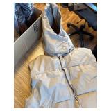 Long Vest for Women Sleeveless Zip-up Puffer with Hood