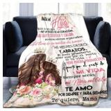 Mom Blanket, Comforting Blanket of Love, Super Soft & Cozy Blanket for Sofa