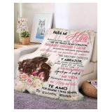 Mom Blanket, Comforting Blanket of Love, Super Soft & Cozy Blanket for Sofa