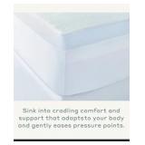 $80 Casaluna Queen 3" Serene Foam Mattress Topper