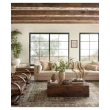 $217 Loloi Magnolia Home Sinclair SIN-01 Pebble/Taupe 7