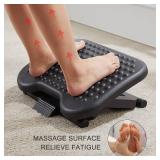 HUANUO Desk Footrest, Adjustable with Massage, for Home/Office