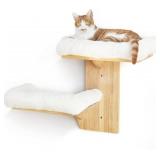 $54 FUKUMARU Cat Wall Shelves - 2-Platform Tree Shape Floating Shelf