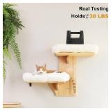 $54 FUKUMARU Cat Wall Shelves - 2-Platform Tree Shape Floating Shelf