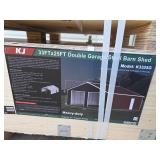 KJ 33FT x 25FT Double Garage Steel Barn Shed - Model K3325G