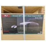 New 40x20ft Heavy-Duty Steel Carport Shed - Model K4020