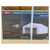 KJ 23x22ft Double Garage Metal Shed Model K2223