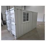 10ft Storage Container with Window and Personnel Door