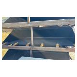 Unused SD Lanch 72-inch Industrial Skid Steer Bucket with Gold Teeth