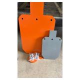 Steel Shooting Target Set - Orange and Gray