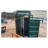 Heavy Duty Cattle Squeeze Chute with Headgate and Electronic Scale