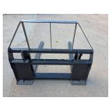Heavy Duty Skid Steer Pallet Fork Attachment