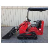 AGT SDA-140T Mini Tracked Skid Steer Loader w 44\" Bucket